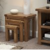 Homestyle Rustic Oak Nest Of Tables