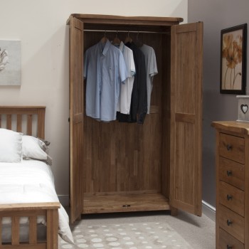 Homestyle Rustic Oak Wardrobe 