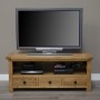 Homestyle Rustic Oak Plasma TV Unit