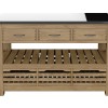 Kitchen Island (Oak) Three Drawer With Black Granite Top
