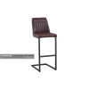 Vintage Brown Leather Bar Stool Vintage Brown Leather Bar Stool