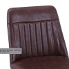 Vintage Brown Leather Bar Stool