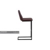 Vintage Brown Leather Bar Stool Vintage Brown Leather Bar Stool