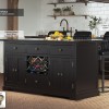 Black Kitchen Island With Black Granite Worktop