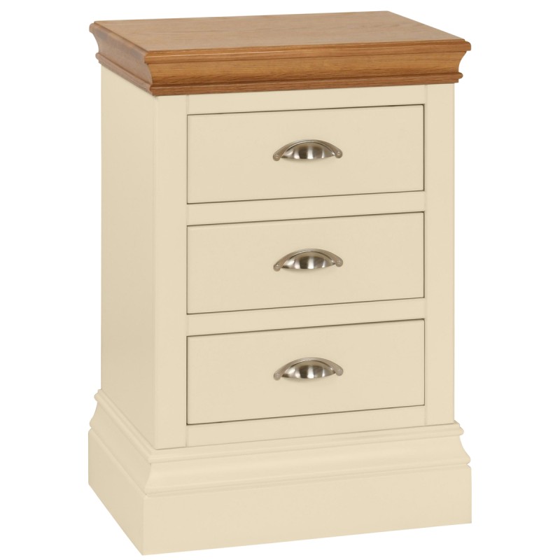 Lundy Painted 3 Drawer Bedside