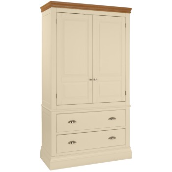 Lundy Painted 2 Drawer Double Wardrobe