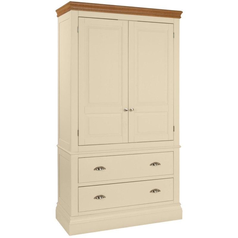 Lundy Painted 2 Drawer Double Wardrobe