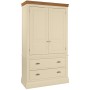 Lundy Painted 2 Drawer Double Wardrobe