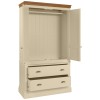 Lundy Painted 2 Drawer Double Wardrobe