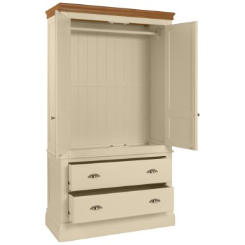 Lundy Painted 2 Drawer Double Wardrobe