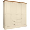 Lundy Painted Quad Wardrobe With Drawers