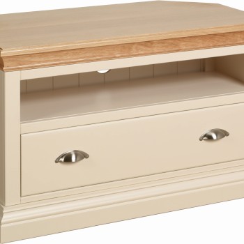 Lundy Painted Ivory Corner TV Unit