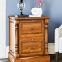 La Reine Mahogany Two Drawer Filing Cabinet