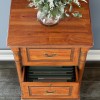 La Reine Mahogany Two Drawer Filing Cabinet