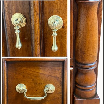 La Reine Mahogany Two Drawer Filing Cabinet