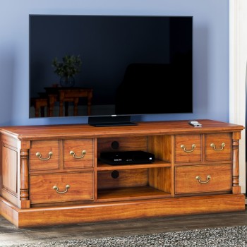 La Reine Mahogany Widescreen Television Cabinet