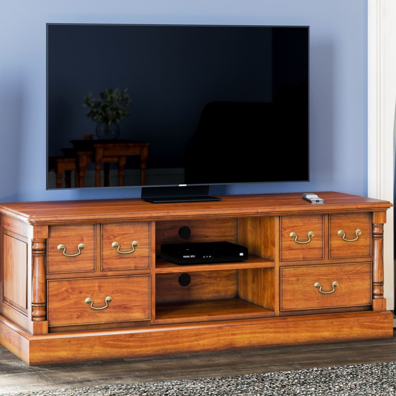 La Reine Mahogany Widescreen Television Cabinet