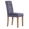 Moreton Oak Graphite Velvet Chair