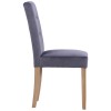 Moreton Oak Graphite Velvet Chair