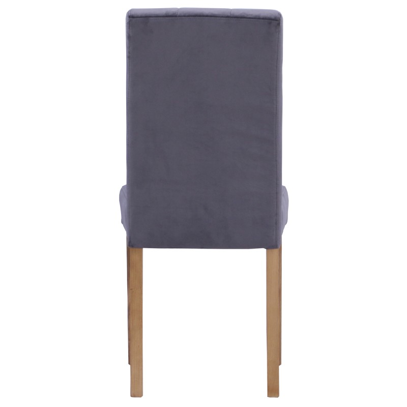 Moreton Oak Graphite Velvet Chair