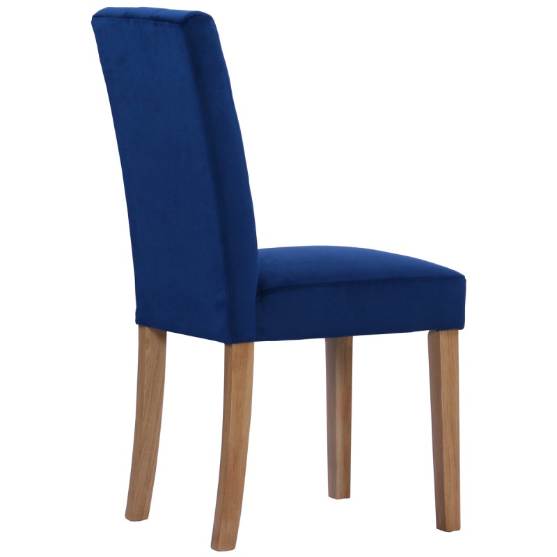 Moreton Oak Ocean Velvet Chair