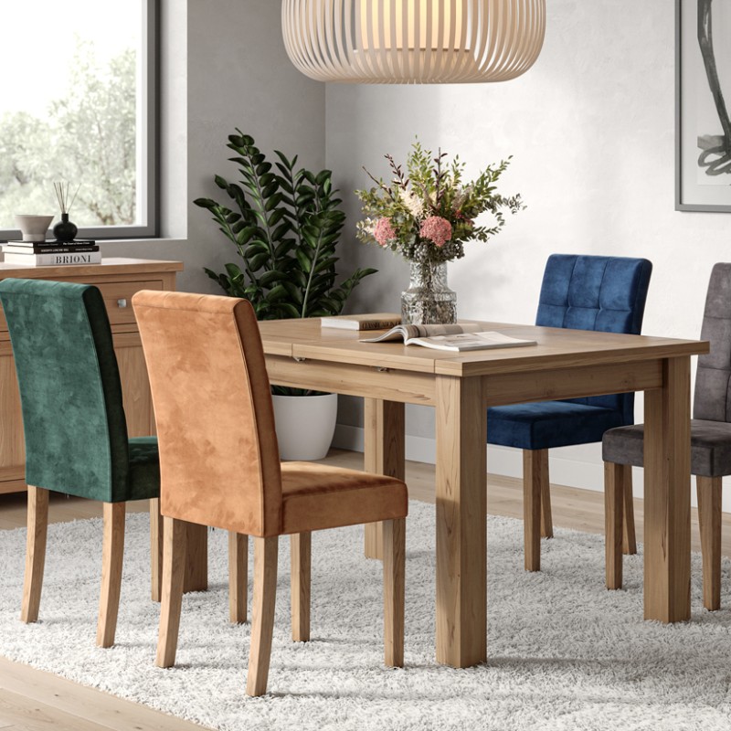 Moreton Oak Sunset Velvet Chair