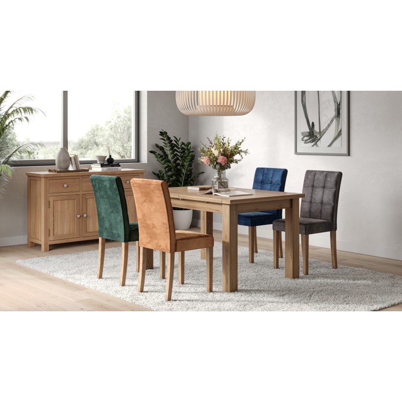 Moreton Oak Graphite Velvet Chair