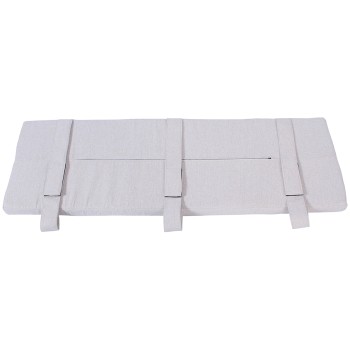 Moreton Light Grey Fabric Bench Seat Pad