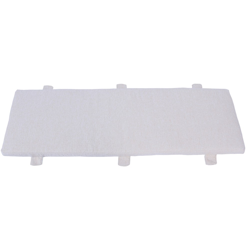 Moreton Beige Fabric Bench Seat Pad