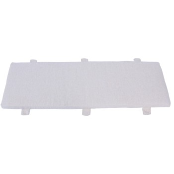 Moreton Light Grey Fabric Bench Seat Pad