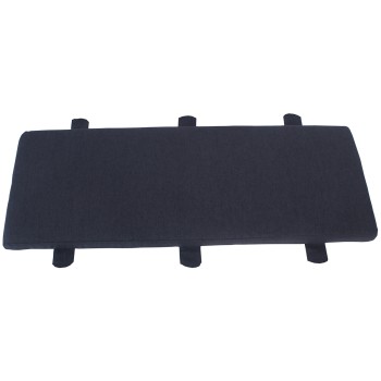 Moreton Dark Grey Fabric Bench Seat Pad
