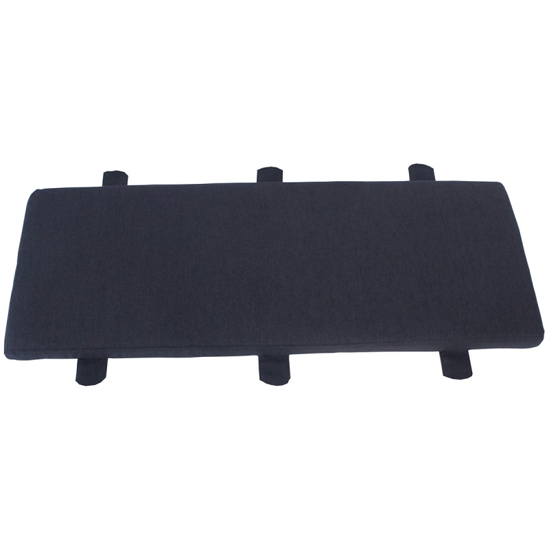 Moreton Dark Grey Fabric Bench Seat Pad