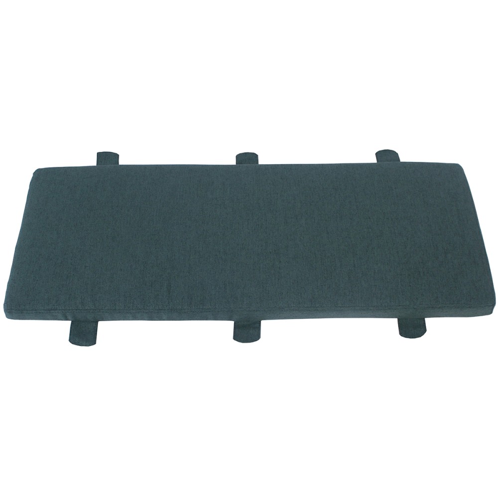 Moreton Green Fabric Bench Seat Pad