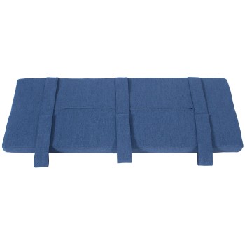 Moreton Blue Fabric Bench Seat Pad