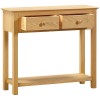 Moreton Oak 2 Drawer Console Table