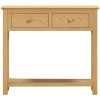 Moreton Oak 2 Drawer Console Table