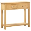 Moreton Oak 2 Drawer Console Table