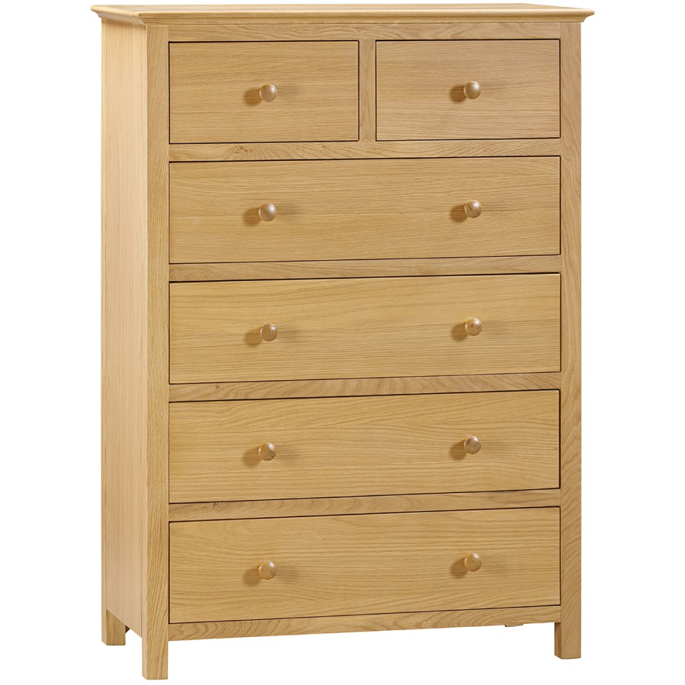 Moreton Oak 2 Over 4 Chest