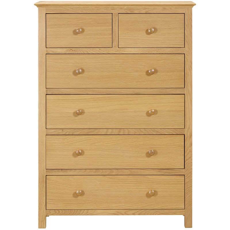 Moreton Oak 2 Over 4 Chest