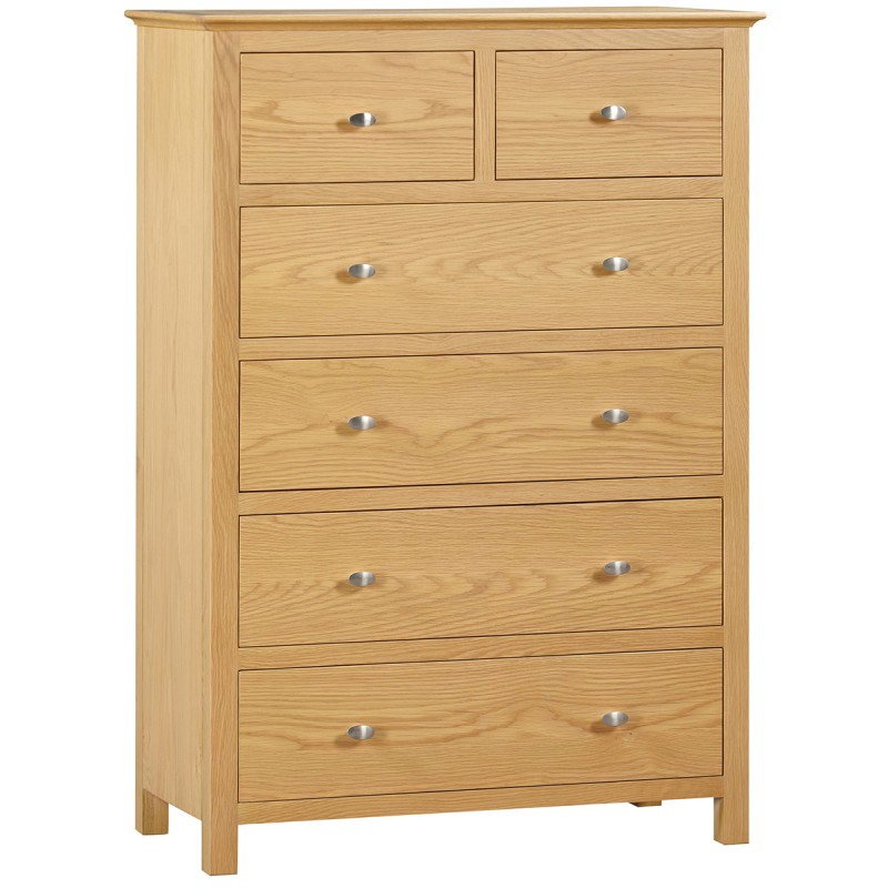 Moreton Oak 2 Over 4 Chest