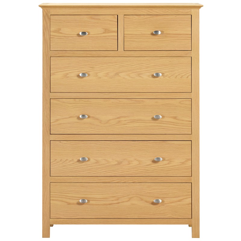 Moreton Oak 2 Over 4 Chest