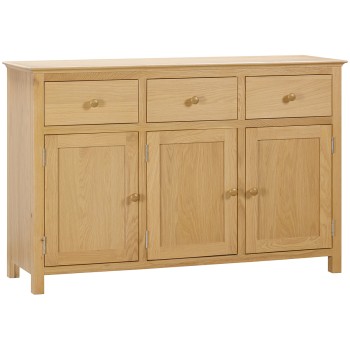 Moreton Oak 3 Door 3 Drawer Sideboard