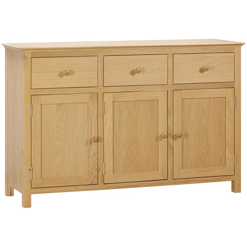 Moreton Oak 3 Door 3 Drawer Sideboard