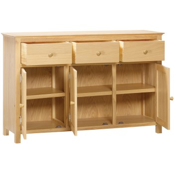 Moreton Oak 3 Door 3 Drawer Sideboard