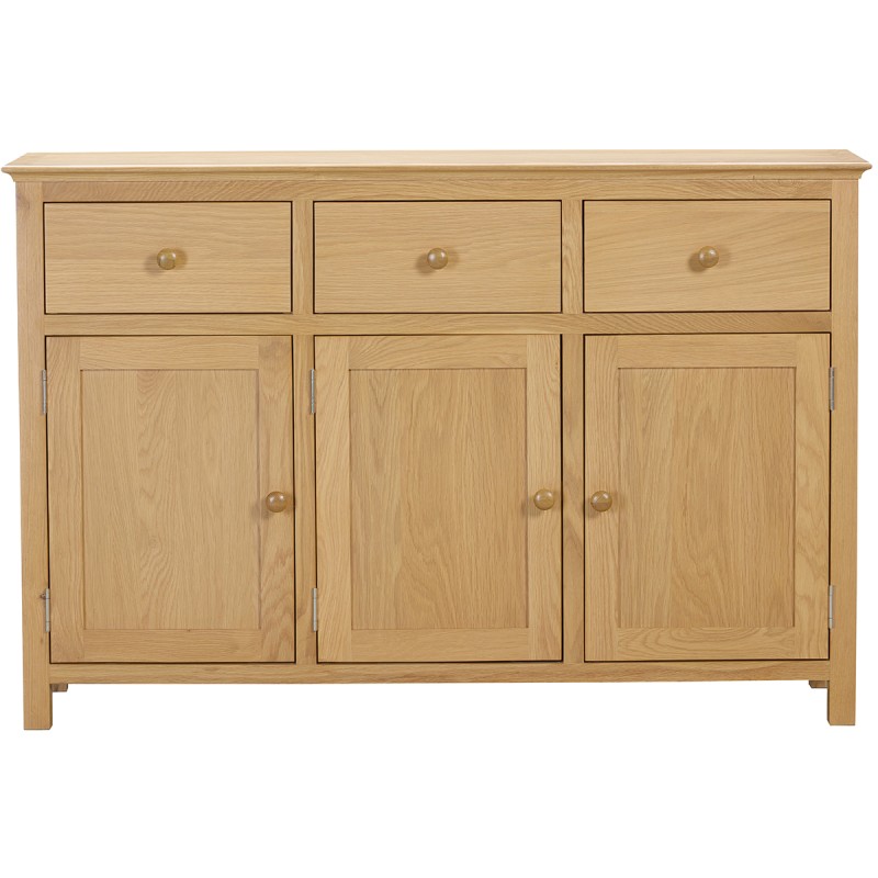 Moreton Oak 3 Door 3 Drawer Sideboard