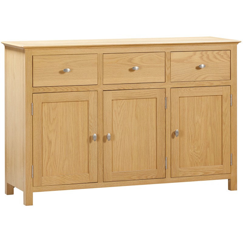 Moreton Oak 3 Door 3 Drawer Sideboard