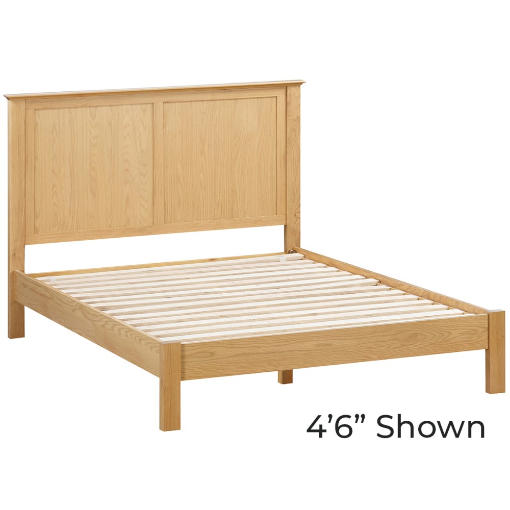 Moreton Oak 3' Single Panel Bed