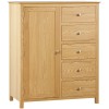 Moreton Oak Combination Wardrobe