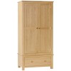 Moreton Oak Double Wardrobe with 1 Drawer
