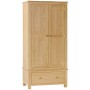 Moreton Oak Double Wardrobe with 1 Drawer